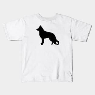 German Shepherd Dog Silhouette Kids T-Shirt